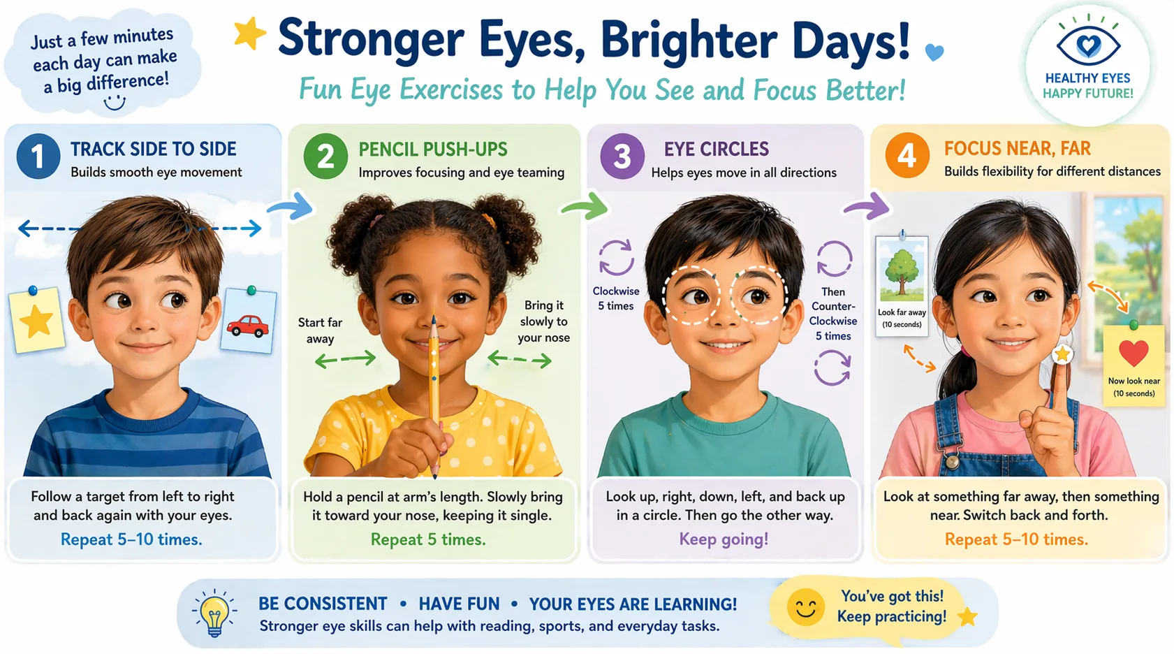 Eye Exercises for Kids: Effective Activities to Strengthen Vision