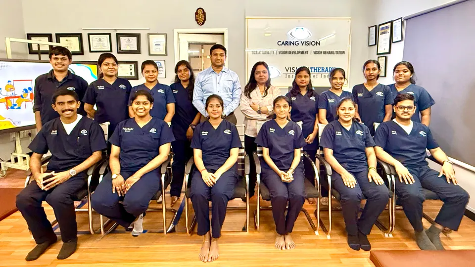Caring Vision Therapy Chennai team - pediatric vision therapy specialists in Ashok Nagar