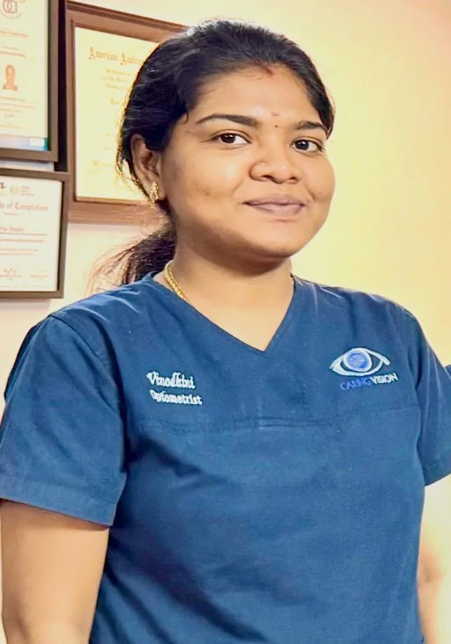 Optometrist Vinodini at Caring Vision Therapy