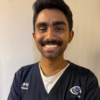 Optometrist Ajin Raj at Caring Vision Therapy