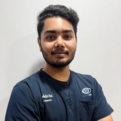 Optometrist Debashish Das at Caring Vision Therapy