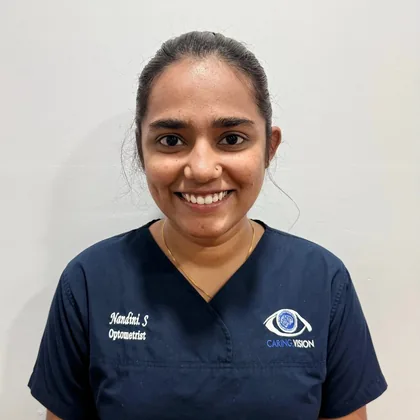 Optometrist Nandini S at Caring Vision Therapy