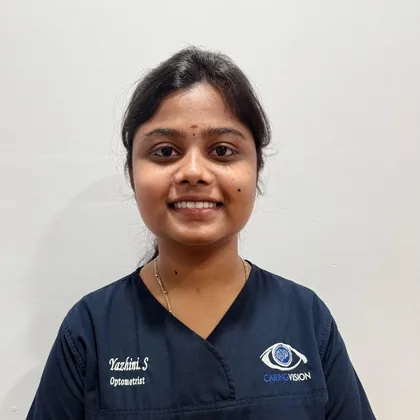 Optometrist Yazhini S at Caring Vision Therapy