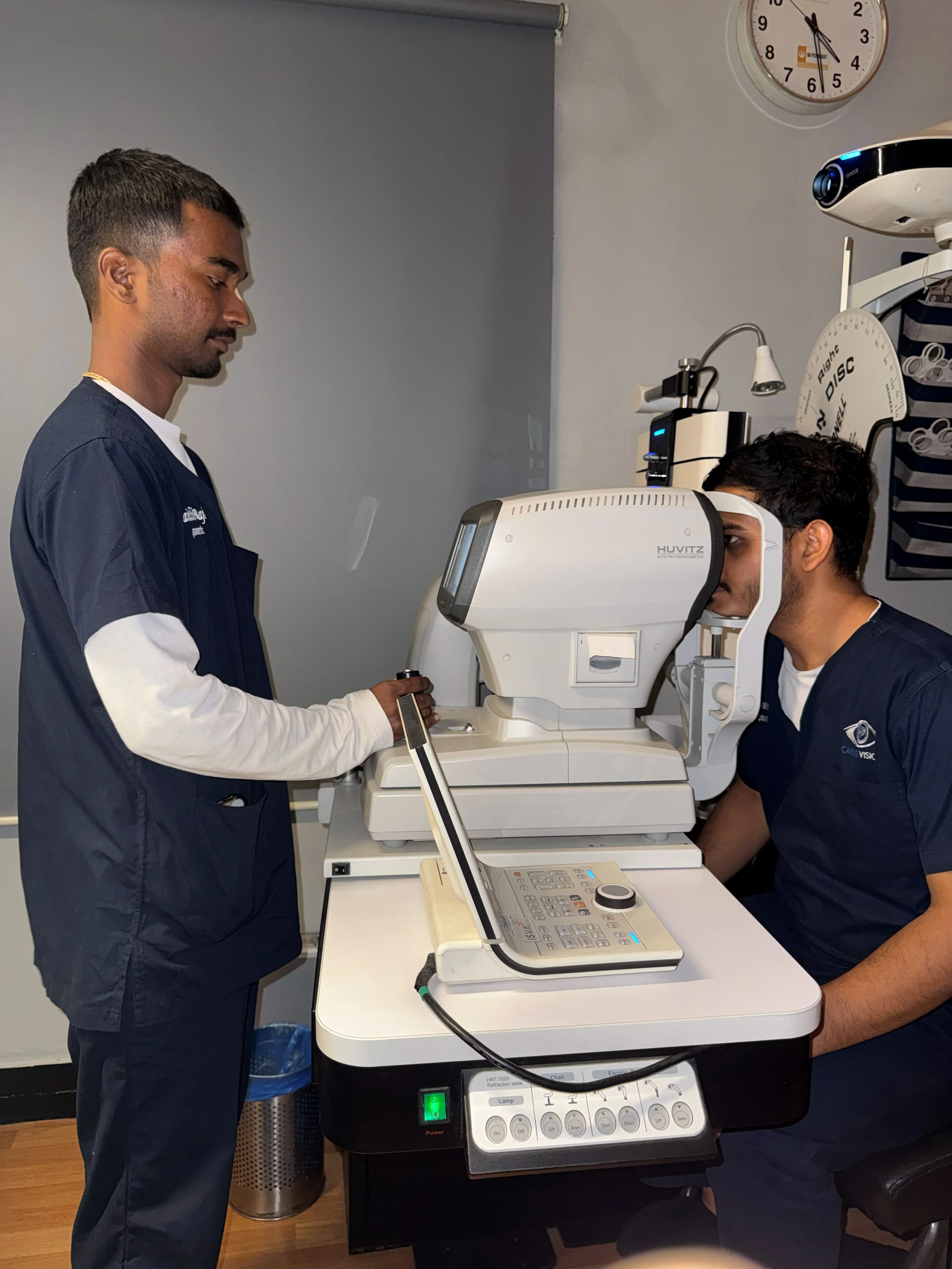 Caring Vision Therapy Ashok Nagar Chennai - Wide view of auto-refractor diagnostic equipment setup