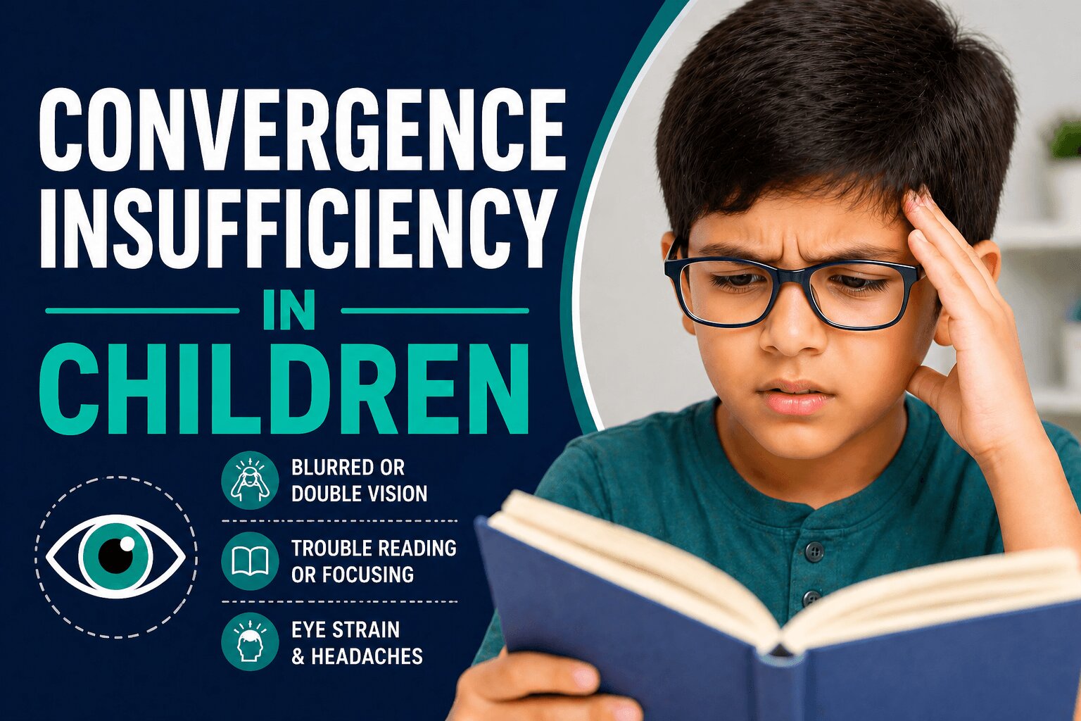 Convergence Insufficiency in Children: Why Reading Is Painful and What to Do